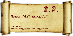 Magy Pénelopé névjegykártya